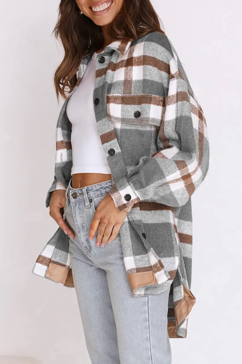 Hot Sale Women's Fall Flannel Plaid Button Down Shirts Jackets (BUY 2 FREE SHIPPING)