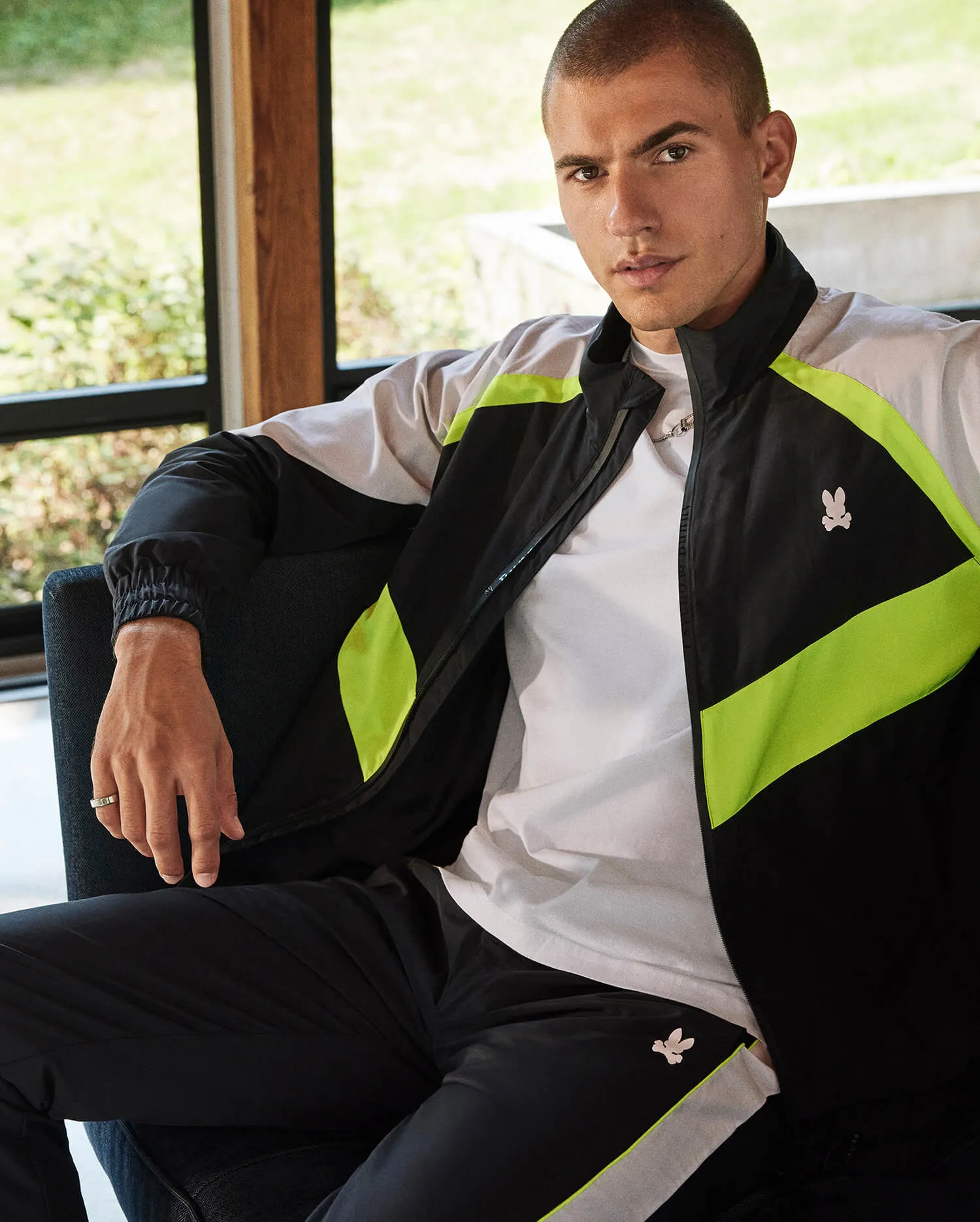 MENS WASCO COLOUR BLOCK TRACK JACKET - B6S136W1NL